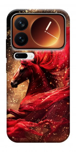 Чехол Red sparkles Horse для Xiaomi 17 Pro