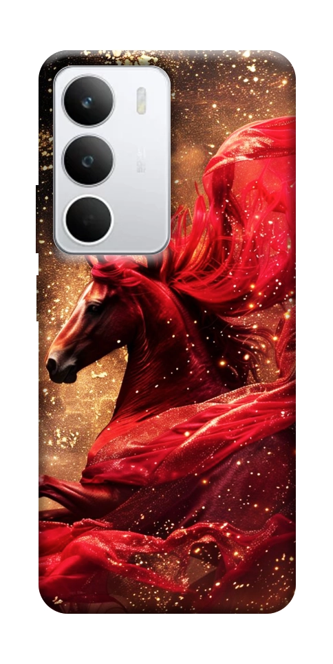 Чехол Red sparkles Horse для Realme C71