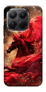 Чехол Red sparkles Horse для Xiaomi 15T Pro