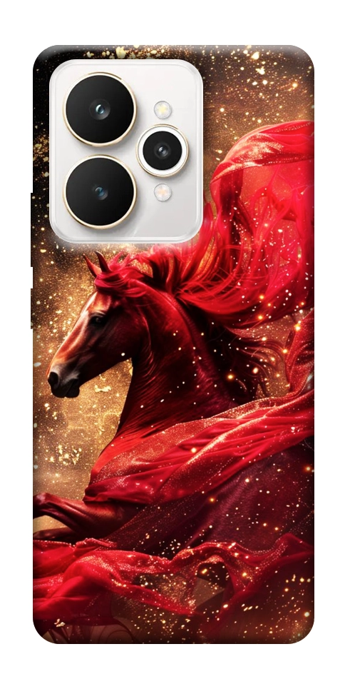 Чехол Red sparkles Horse для Realme 15