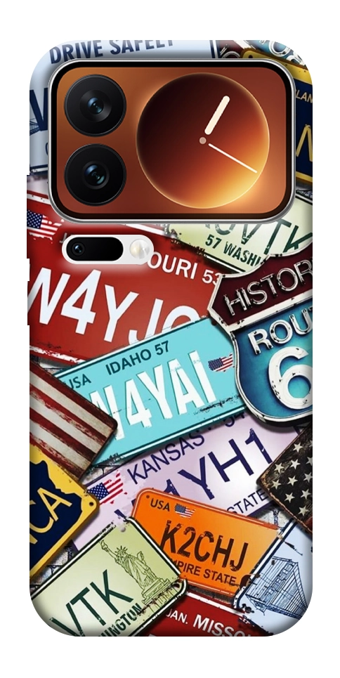 Чехол License plate для Xiaomi 17 Pro