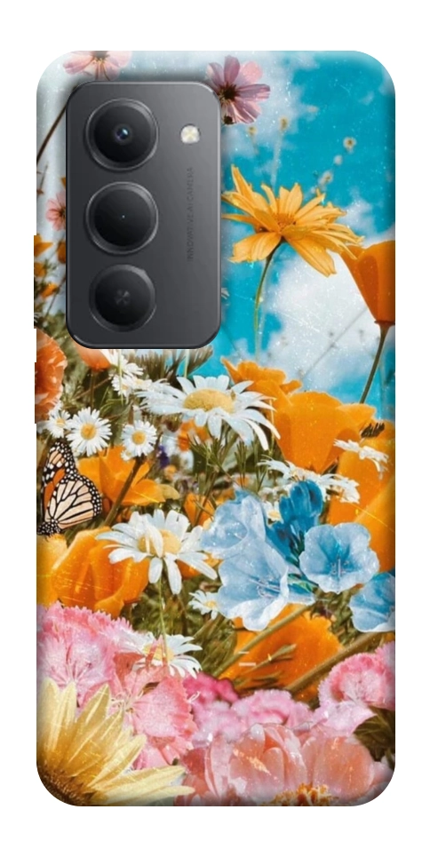 Чехол Летние цветы для Xiaomi Redmi 15 (Global)