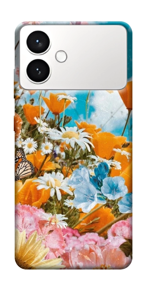 Чехол Летние цветы для Galaxy S26+