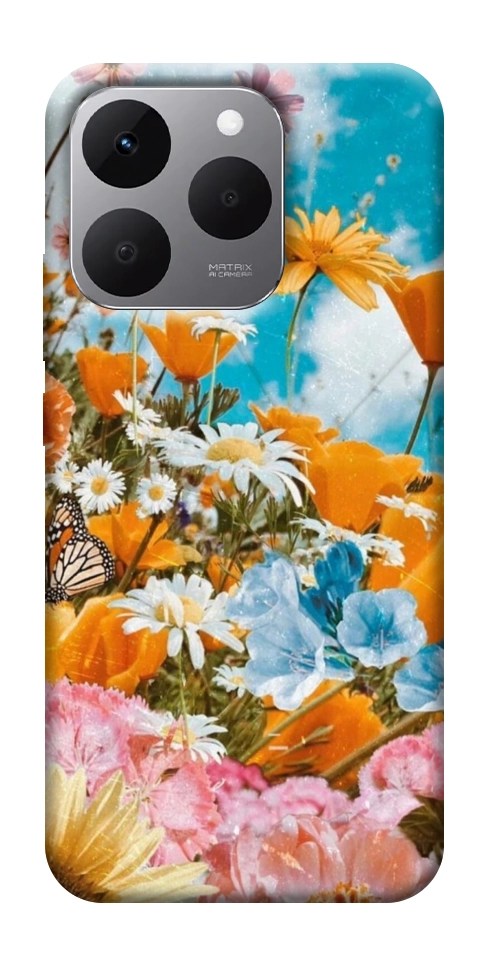 Чехол Летние цветы для Realme 15T