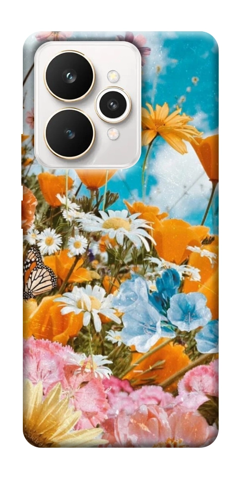 Чехол Летние цветы для Realme 15