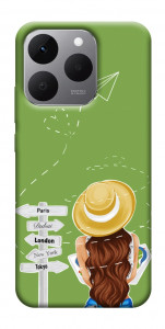Чехол Travel girl для Realme 15T
