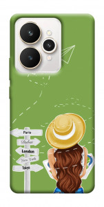 Чехол Travel girl для Realme 15