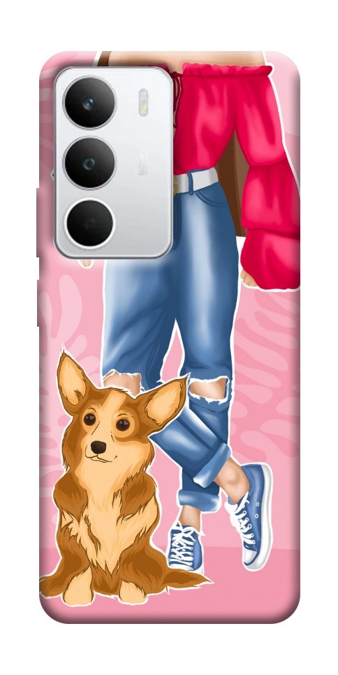 Чехол Girl and corgi для Realme C71