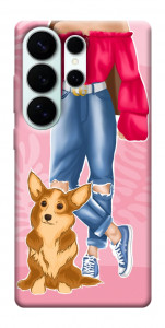 Чехол Girl and corgi для Galaxy S26 Ultra