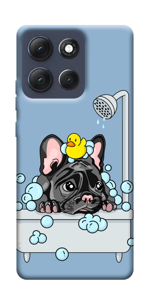 Чехол Dog in shower для Motorola Moto G86 Power
