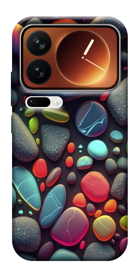 Чехол Разноцветные камни для Xiaomi 17 Pro