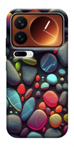 Чехол Разноцветные камни для Xiaomi 17 Pro