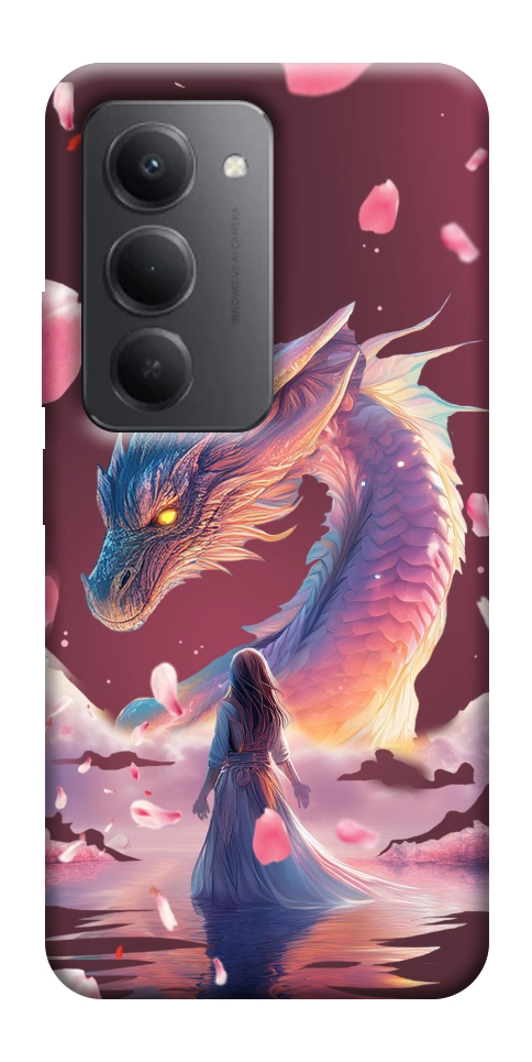 Чехол Girl and dragon для Xiaomi Redmi 15 (Global)