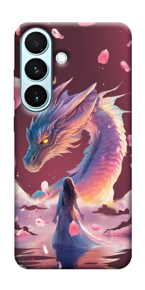 Чехол Girl and dragon для Galaxy S26