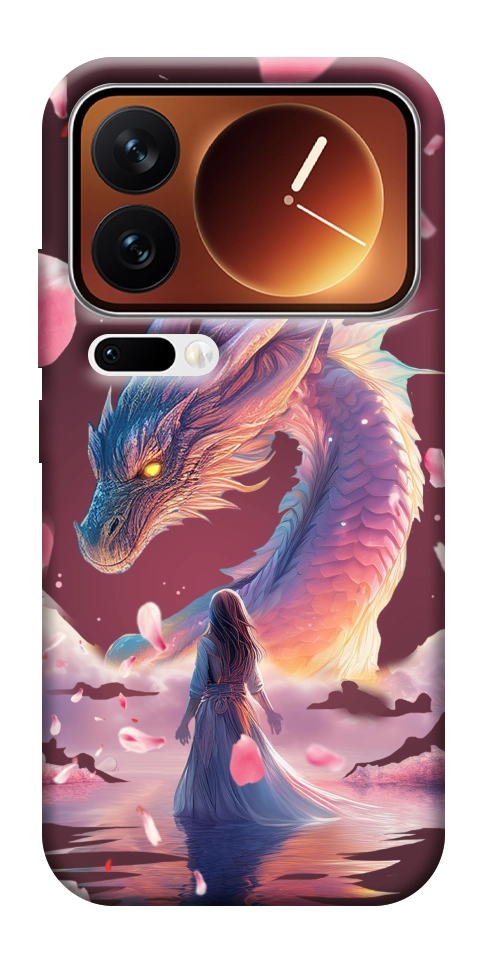 Чехол Girl and dragon для Xiaomi 17 Pro
