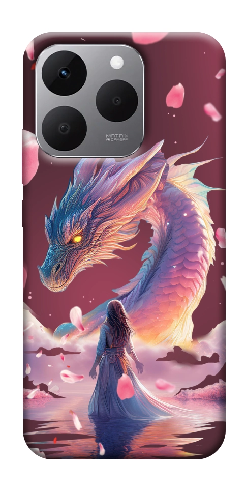 Чехол Girl and dragon для Realme 15T