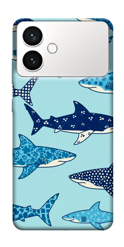 Чехол Shark pattern для Galaxy S26 Edge