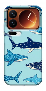 Чехол Shark pattern для Xiaomi 17 Pro