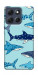Чехол Shark pattern для Motorola Moto G86 Power