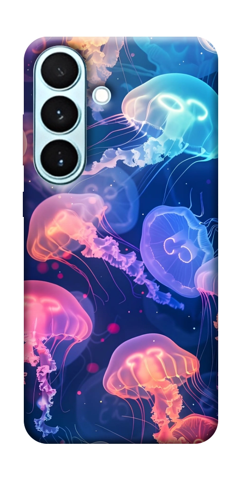 Чехол Neon jellyfishes для Galaxy S26