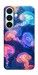 Чехол Neon jellyfishes для Galaxy S26