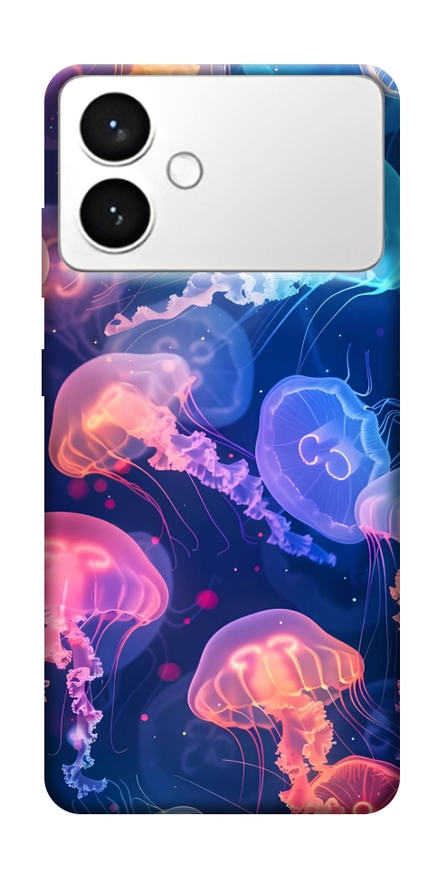 Чехол Neon jellyfishes для Galaxy S26 Edge