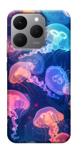 Чехол Neon jellyfishes для Realme 15T