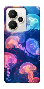 Чехол Neon jellyfishes для Realme 15