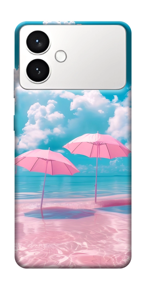 Чехол Розовые зонтики для Galaxy S26+
