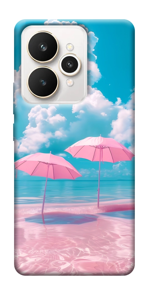 Чехол Розовые зонтики для Realme 15