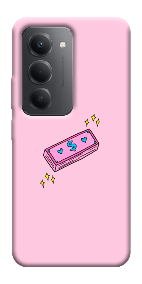 Чехол Simple pink money для Xiaomi Redmi 15 (Global)