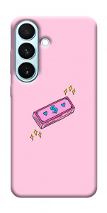 Чехол Simple pink money для Galaxy S26