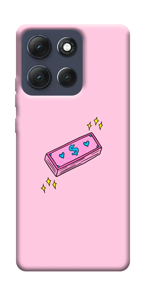 Чехол Simple pink money для Motorola Moto G86 Power