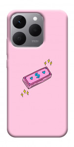 Чехол Simple pink money для Realme 15T