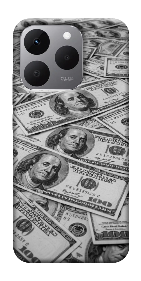 Чехол Dollars background для Realme 15T