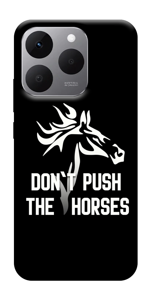 Чехол Dont push the horses для Realme 15T
