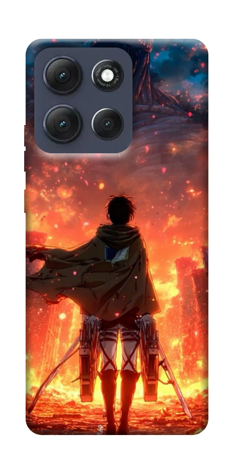 Чехол Attack on titan eren для Motorola Moto G86 Power