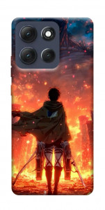 Чехол Attack on titan eren для Motorola Moto G86 Power