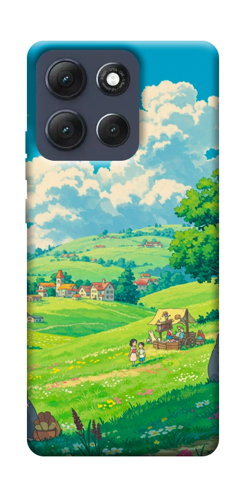 Чохол Miyazaki landscape для Motorola Moto G86 Power