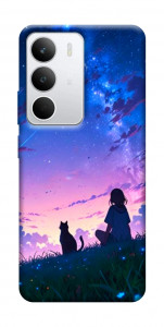 Чехол Space girl and cat для Realme C71