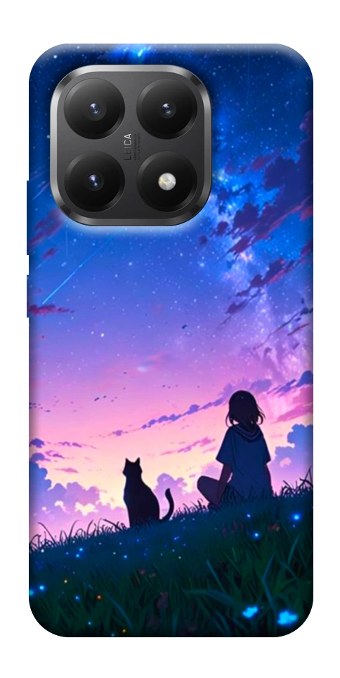 Чохол Space girl and cat для Xiaomi 15T
