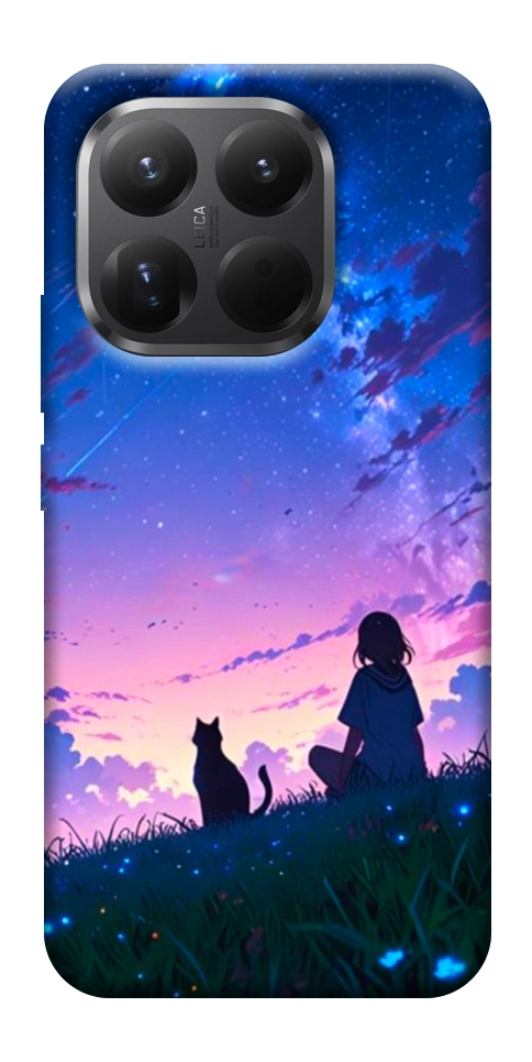 Чехол Space girl and cat для Xiaomi 15T Pro