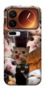 Чехол Сats сollage для Xiaomi 17 Pro Max