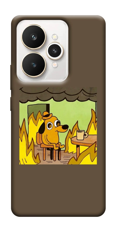 Чехол Dog in the fire для Realme 15