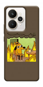 Чехол Dog in the fire для Realme 15