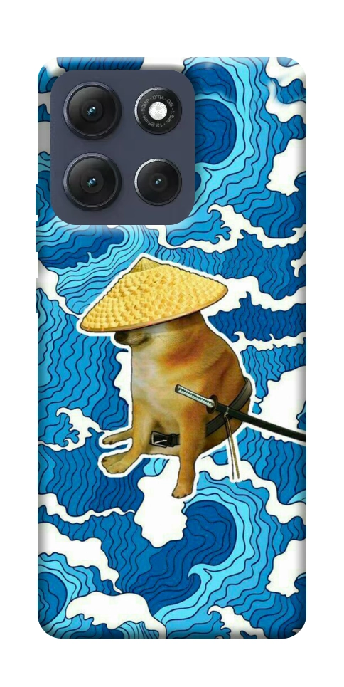 Чехол Sad dog samurai для Motorola Moto G86 Power