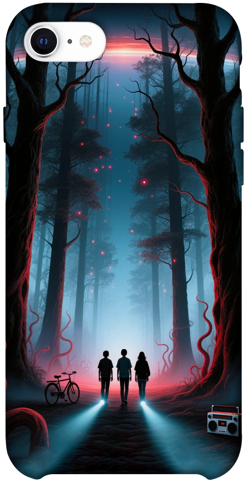Чехол Kids in the forest для iPhone SE (2020)