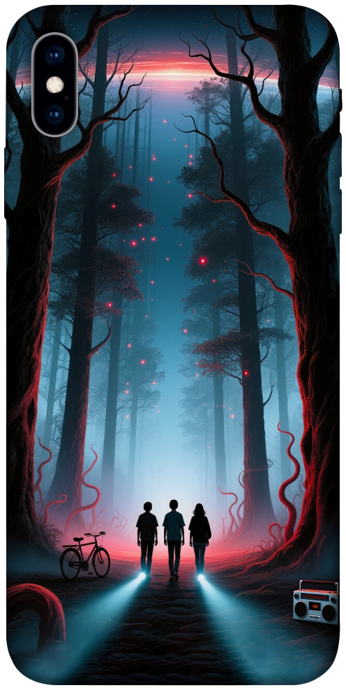 Чехол Kids in the forest для iPhone X