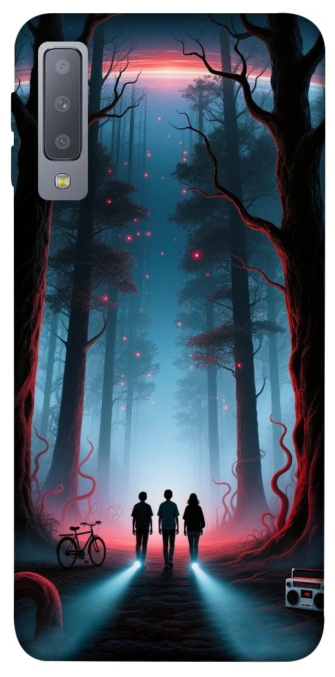 Чехол Kids in the forest для Galaxy A7 (2018)