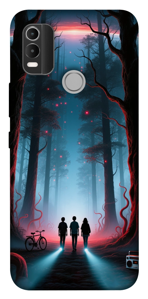 Чехол Kids in the forest для Nokia C21 Plus